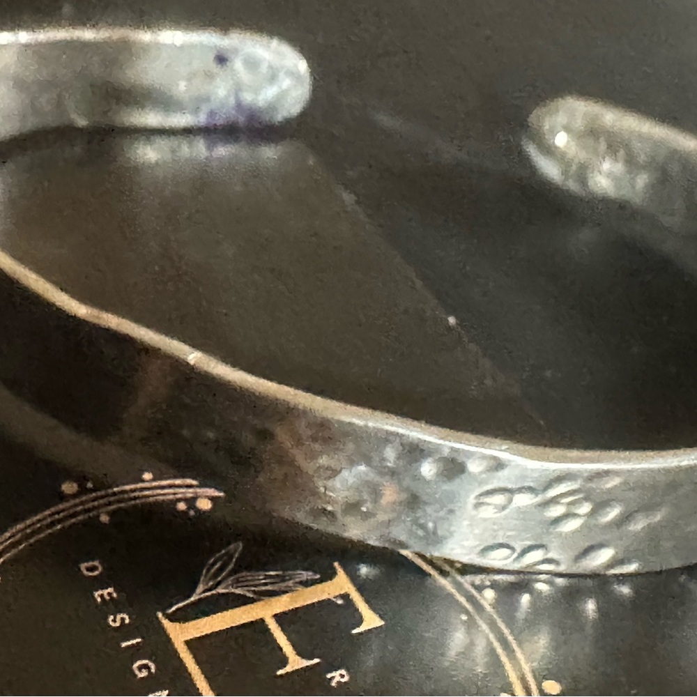 925 Sterling, Silver Solid Cuff Bracelet, Unisex … - image 3